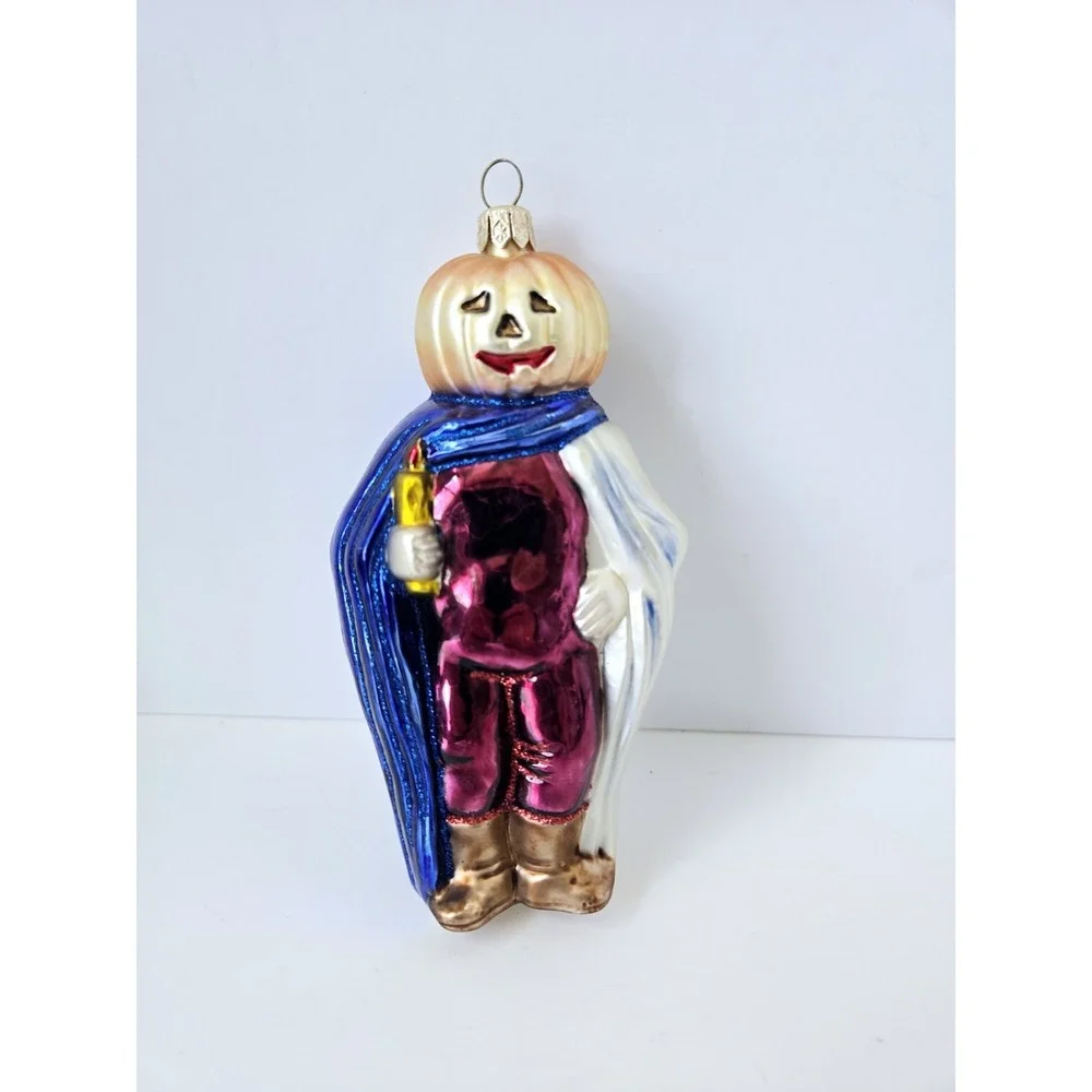 Christmas ornament glass Polonaise Poland pumpkin‎ king